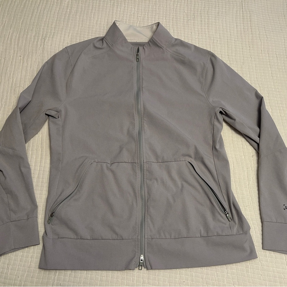 Lululemon Jacket Mens Small Gray Airing Easy Bomber Full Zip Athleisure